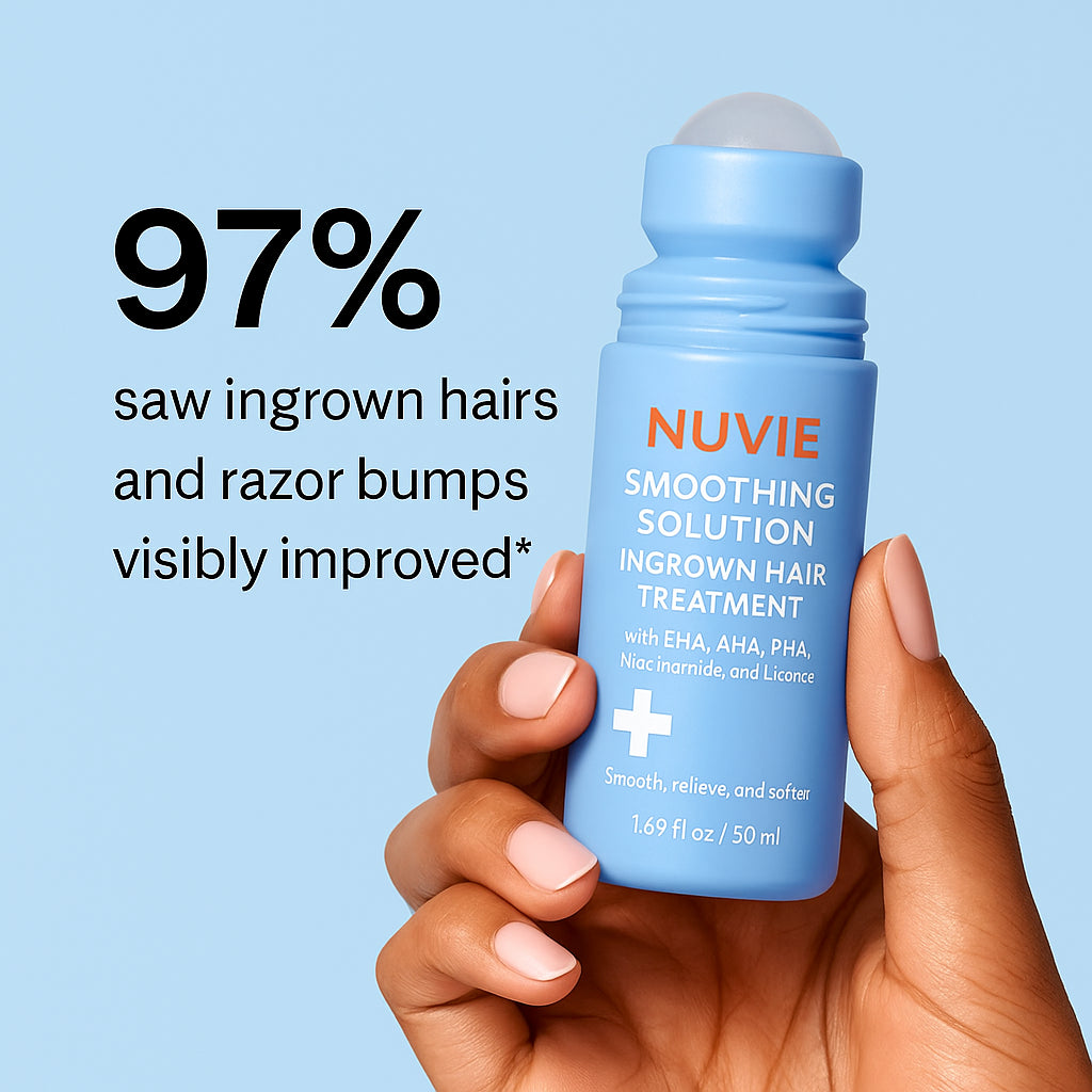 NUVIE Smoothing Solution — Ingrown Hair Treatment Roller