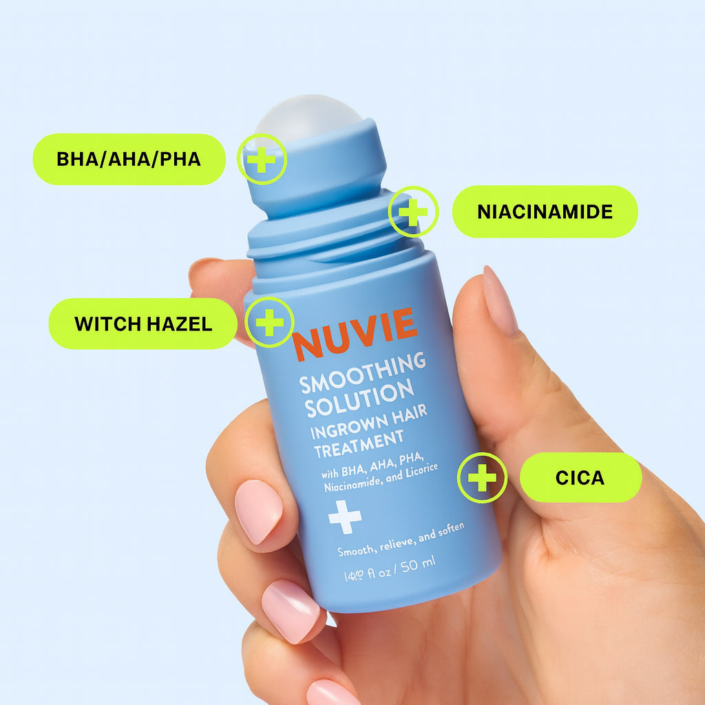 NUVIE Smoothing Solution — Ingrown Hair Treatment Roller