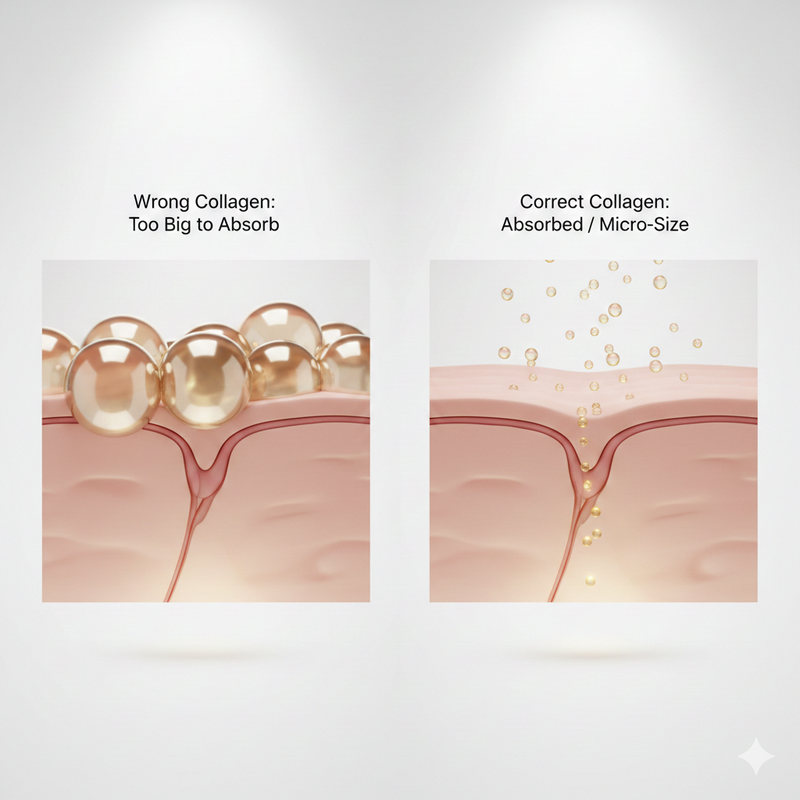 7. The "too big to absorb" problem (and why most collagen is useless)